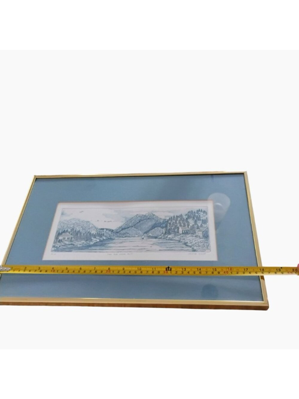Christine Schmidt Etching "Long Pond Looking South" Framed Limited Ed 47/100 - Picture 6 of 9